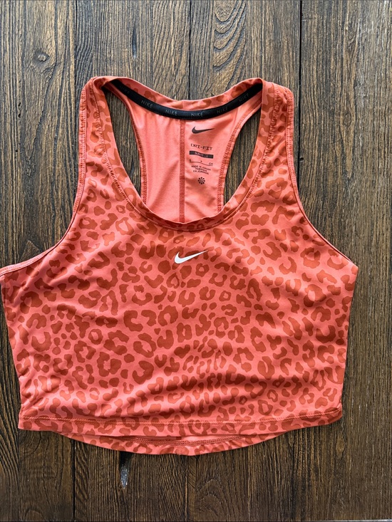 Nike Tops - Nike Dri -Fit Coral Leopard Crop Sports Tank